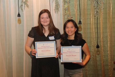 Young Women Making a Difference Award Winners 2022