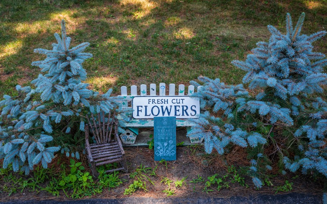Small flowers sign
